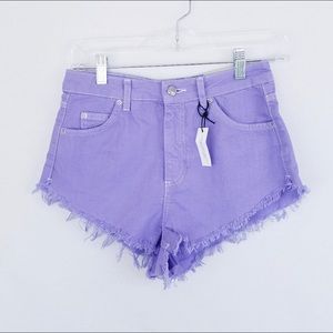 Topshop Purple Shorts, New